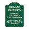 Signmission Parking for Church Functions Others Will Towed Owners Expense Alum Sign, 18" L, 24" H, G-1824-23446 A-DES-G-1824-23446 - alternate 1